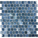 Signature Gunmetal Blue, 1" x 1" - Glass Tile
