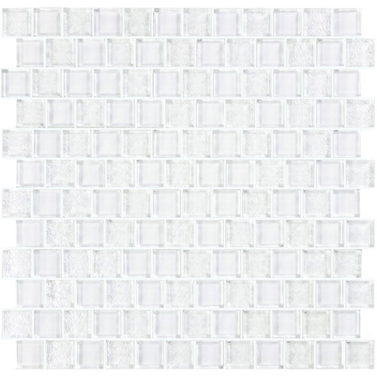 Bright White, 1" x 1" Glass Mosaic Tile | SS82323W1 | Signature Series
