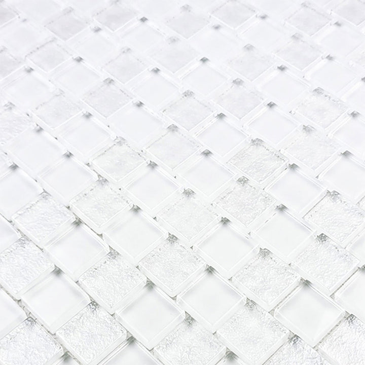 Bright White, 1" x 1" Glass Mosaic Tile | SS82323W1 | Signature Series