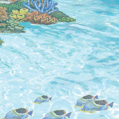 Saddled Butterflyfish, Porc Double | PORC-SF6D-9 | Pool Mosaic
