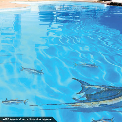 Sailfish - Reverse | SF12R | Pool Mosaic by Custom Mosaics