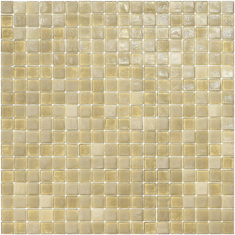 Sand, 5/8" x 5/8" Glass Tile | Mosaic Pool Tile by SICIS