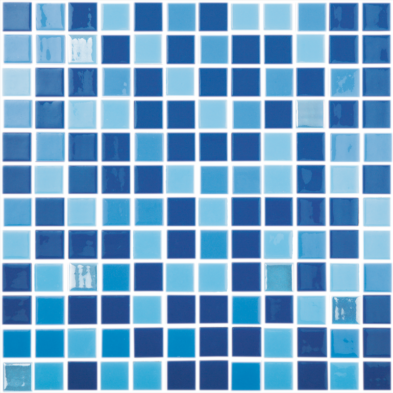 BLUE FIRE - Fireglass 106, 107, 800 - Blue Blend, 1" x 1"