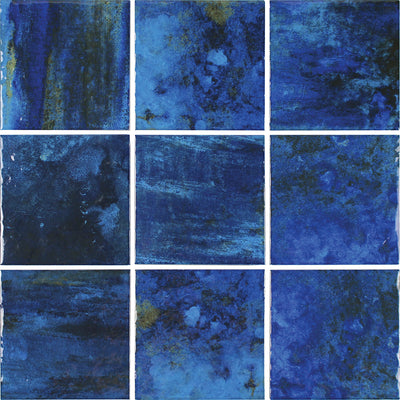Blue, 6" x 6" Tile I GEMSEACBLUE6 | Aquatica Porcelain Pool Tile