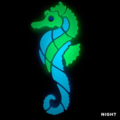Seahorsey - Left | SHY-S-L | Glow in the Dark Pool Mosaics