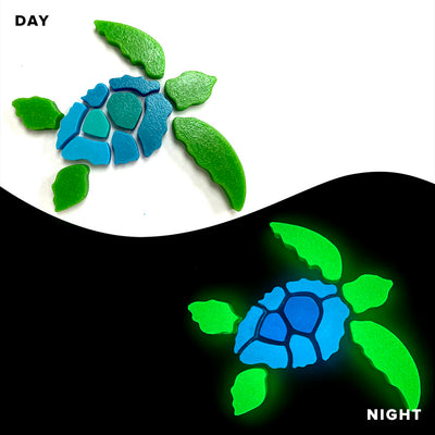 Sea Turtle, Right x 2 | SEAT1-S-R | Glow in the Dark Pool Mosaics