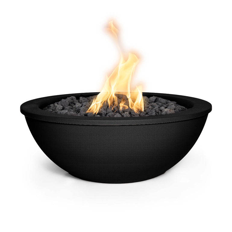 Sedona 27" Round Metal Fire Bowl | The Outdoor Plus Fire Feature - Black
