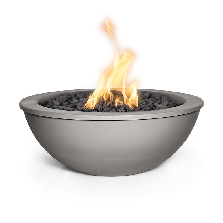 Sedona 48" Round Fire Bowl, Powder Coated Metal - Fire Feature