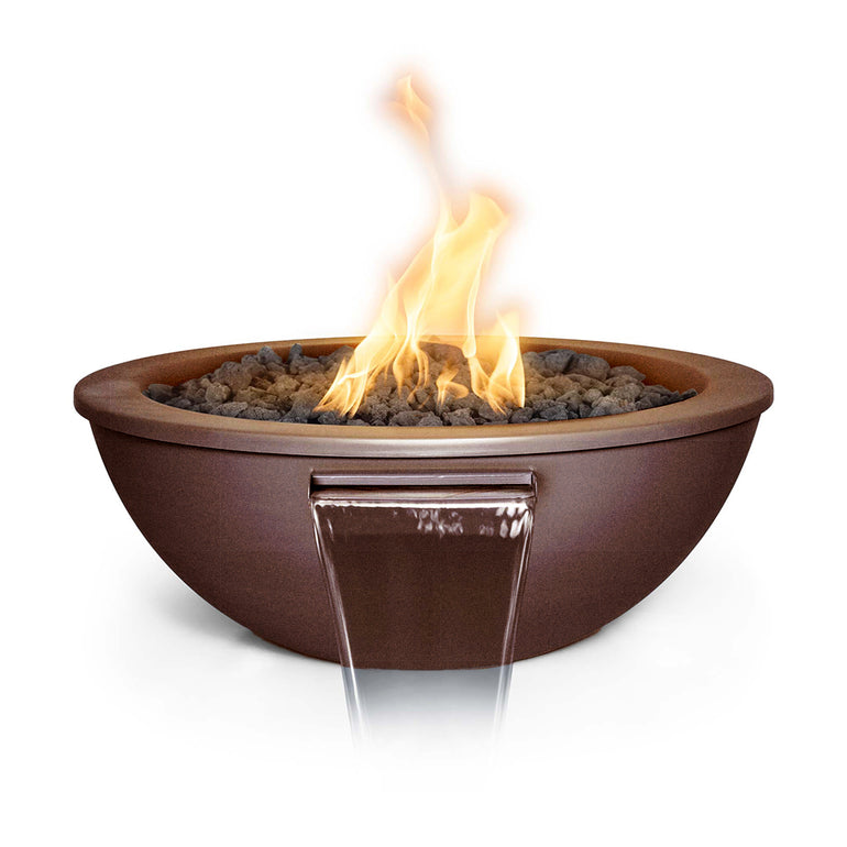 Sedona 27" Fire and Water Bowl, Powder Coated Metal | The Outdoor Plus-JAVA