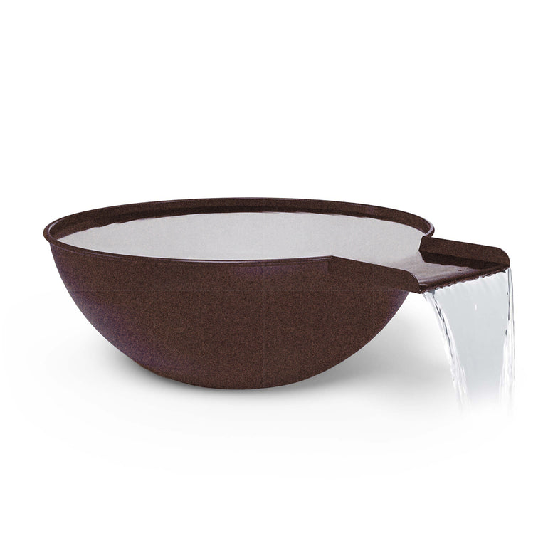 Sedona Round Water Bowl, Powder Coated Metal - Water Feature