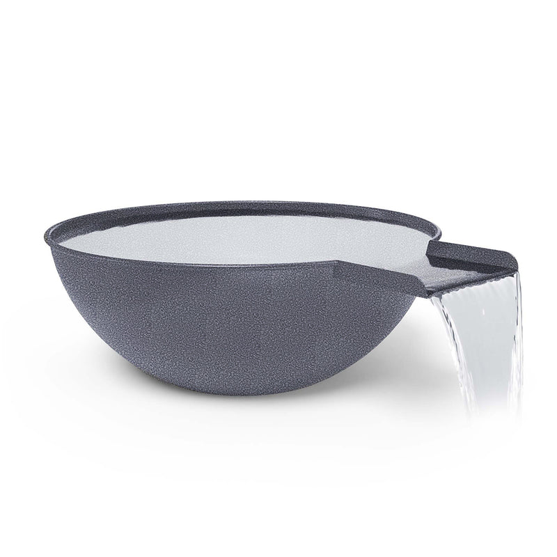 Sedona Round Water Bowl, Powder Coated Metal - Water Feature