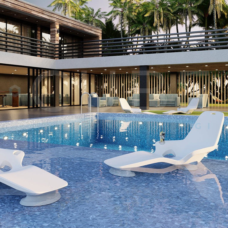 Shayz In-Pool Lounger With Optional Risers | Luxury Pool Lounge Chair ...