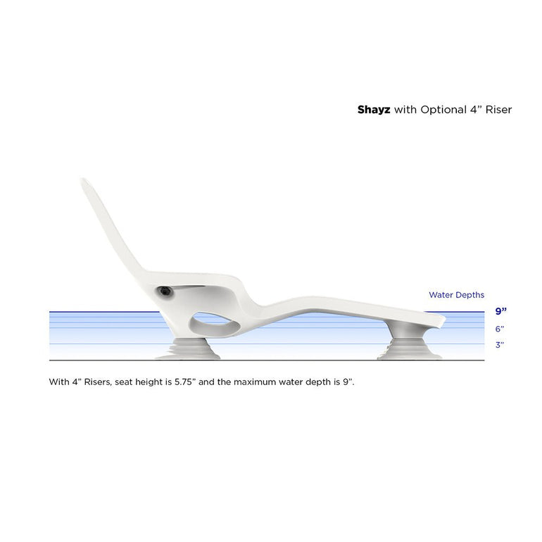 Shayz Color Shayz In-Pool Lounger With Optional Risers | Luxury Pool Lounge Chair ...