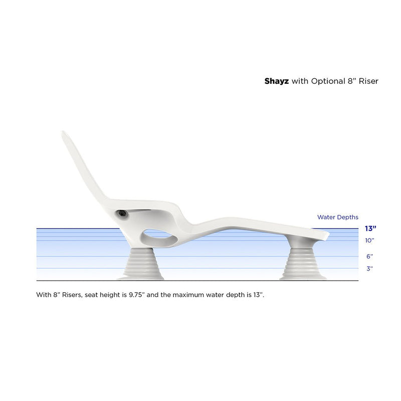 Shayz Color Shayz In-Pool Lounger With Optional Risers | Luxury Pool Lounge Chair ...