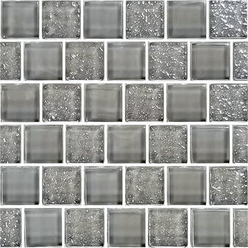 Gray, 1" x 1" Glass Mosaic Tile | SS82323K2 | Signature Series Pool Tile by Artistry in Mosaics