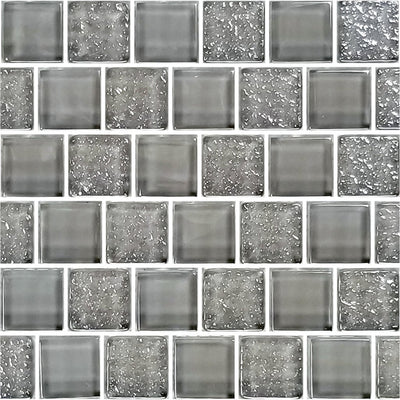 Gray, 1" x 1" Glass Mosaic Tile | SS82323K2 | Signature Series Pool Tile by Artistry in Mosaics