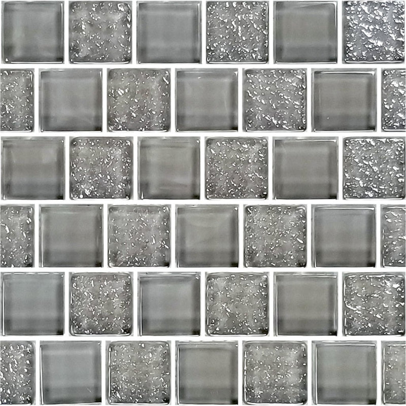 Gray, 1" x 1" Glass Mosaic Tile | SS82323K2 | Signature Series Pool Tile by Artistry in Mosaics