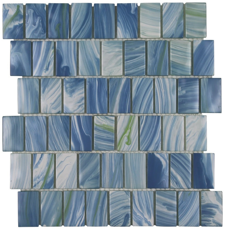 Antilles, 1.5" x 2" Glass Tile | AVESLSTANTMO | Aquatica Pool Tile