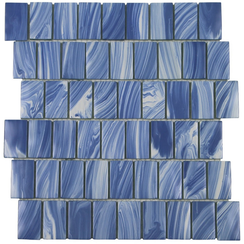 Equatorial, 1.5" x 2" Glass Tile | AVESLSTEQUAMO | Aquatica Pool Tile