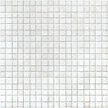 Snow, 5/8" x 5/8" - Glass Tile