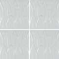 Bianco Deco Foglia, 6" x 6" - Porcelain Pool Tile