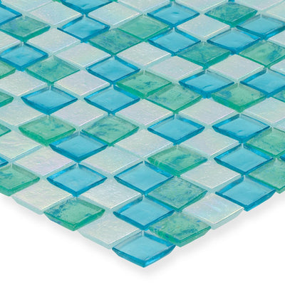 Lagoon, 1" x 1" - Glass Tile