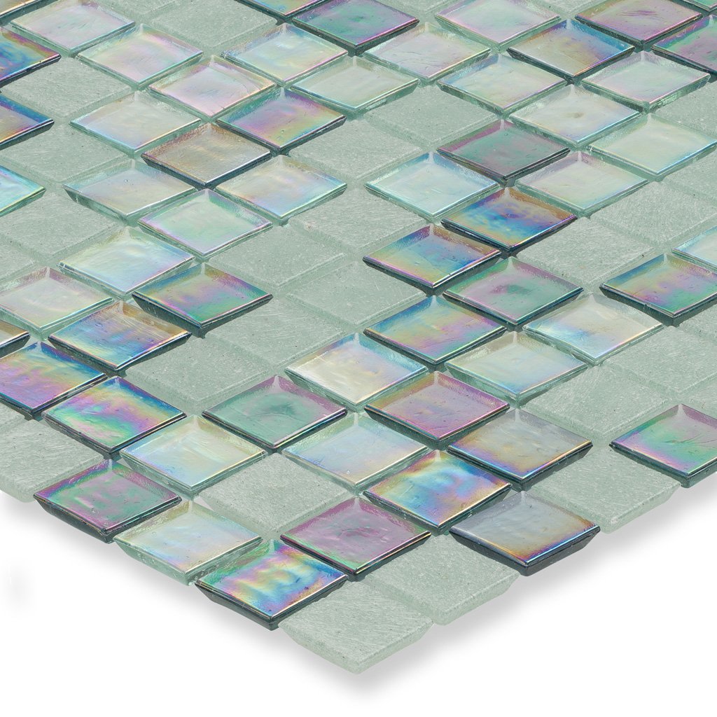 Splash Stream Glass Tile by American Glass Mosaics
