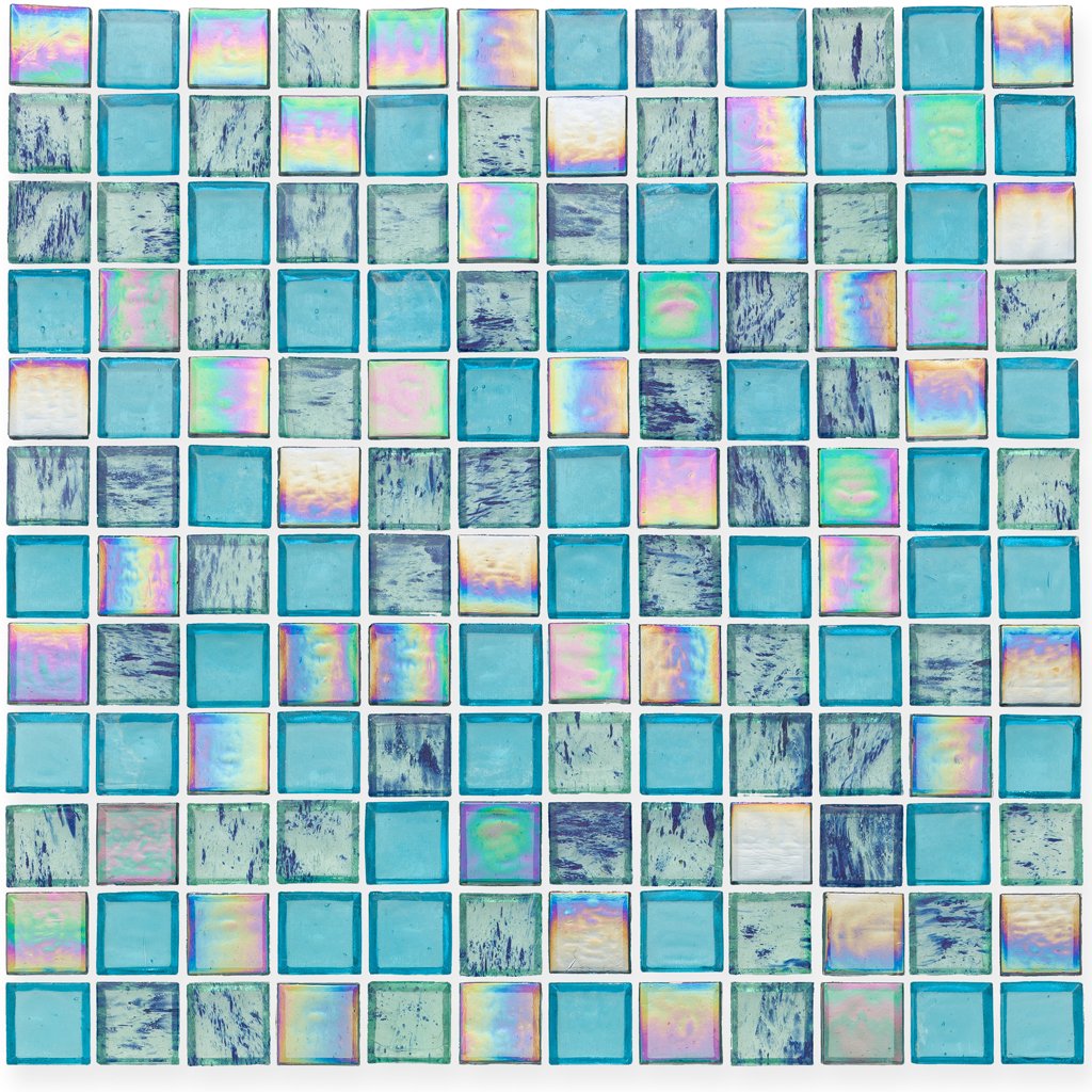 Splash Gulf Glass Tile by American Glass Mosaics