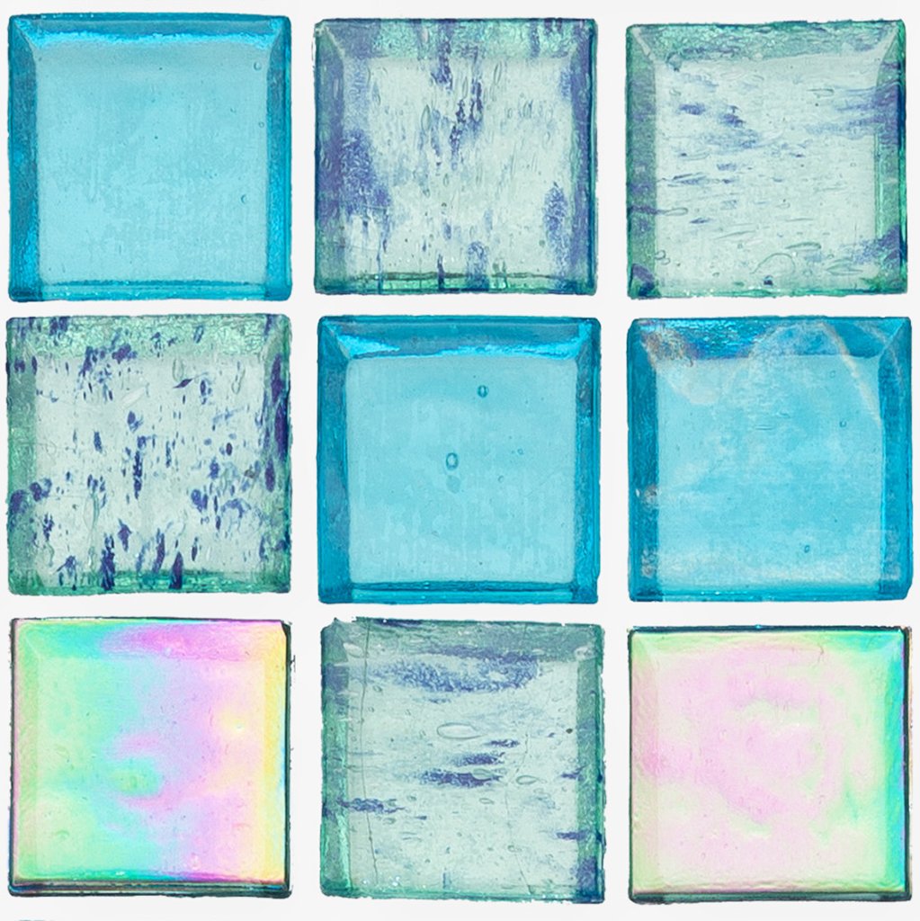 Splash Gulf Glass Tile by American Glass Mosaics