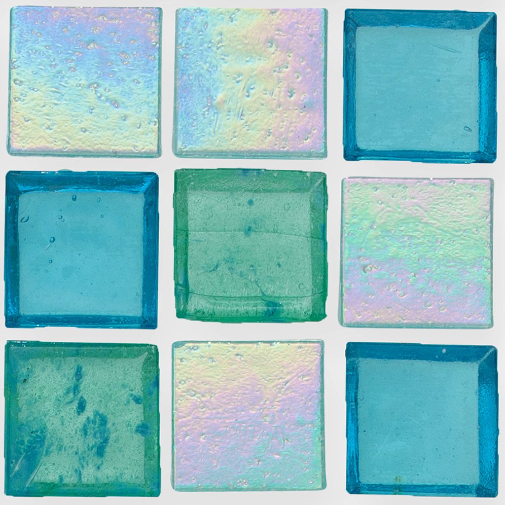 Splash Lagoon Glass Tile by American Glass Mosaics