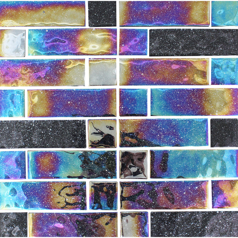 Galaxy, Mixed Linear Mosaic | AVESTARGALAMLMO | Aquatica Glass Tile