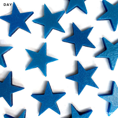 Stars, 2" - Glow in the Dark Pool Mosaics