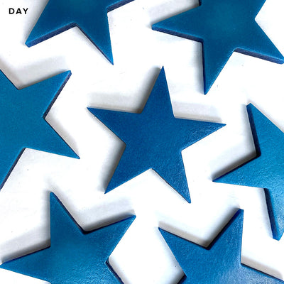 Stars, 4" - Glow in the Dark Pool Mosaics