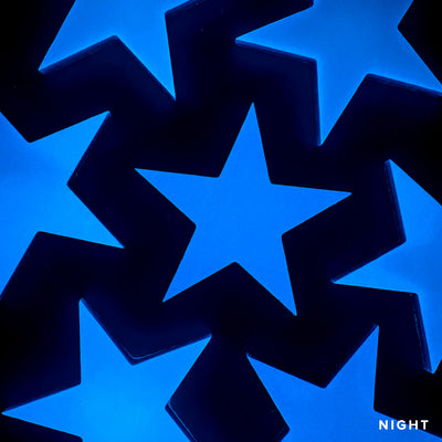 Stars, 4" - Glow in the Dark Pool Mosaics
