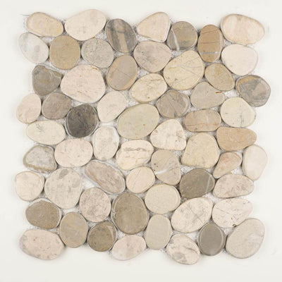 Stone Mosaics - Awan - Shaved Pebble Tile
