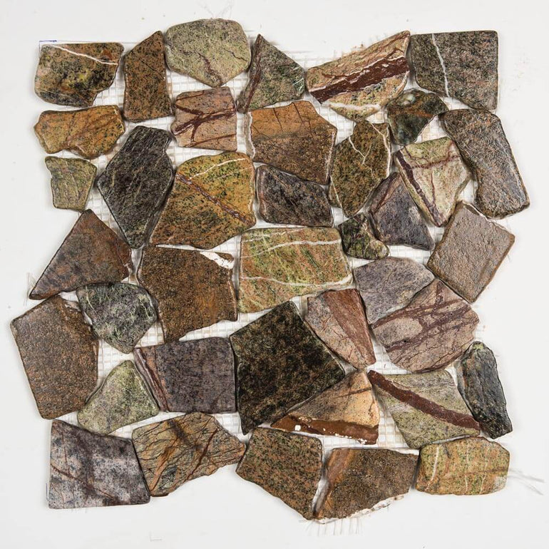 Stone Mosaics - Forest Mix - Flat Stone Pebble Tile