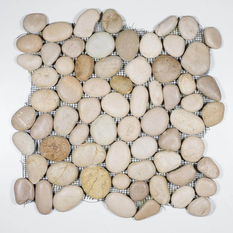 Stone Mosaics - Maluku Tan - Pebble Tile