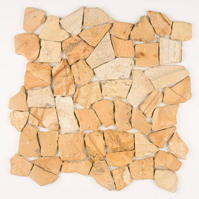 Stone Mosaics - Sahara - Flat Stone Pebble Tile