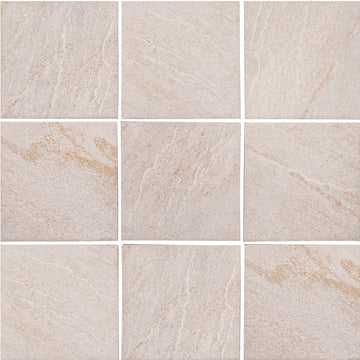 Beige, 6" x 6" Tile | ALXSTONBEIGE6 | Tesoro Porcelain Pool Tile