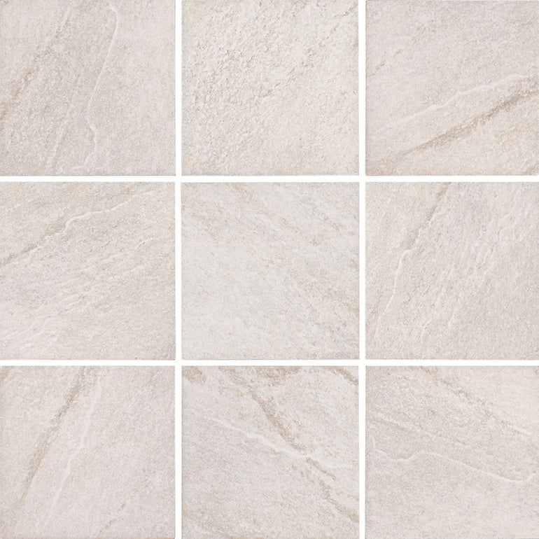 Bianco, 6" x 6" Tile | ALXSTONBIANCO6 | Tesoro Porcelain Pool Tile
