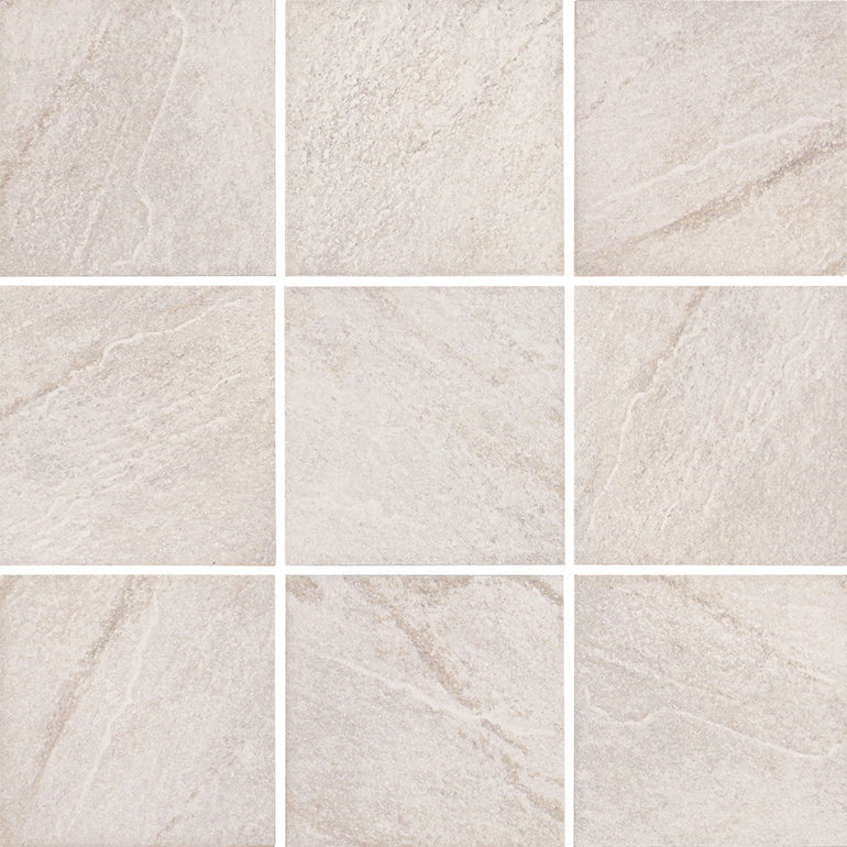 Bianco, 6" x 6" Tile | ALXSTONBIANCO6 | Tesoro Porcelain Pool Tile
