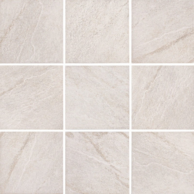 Bianco, 6" x 6" Tile | ALXSTONBIANCO6 | Tesoro Porcelain Pool Tile