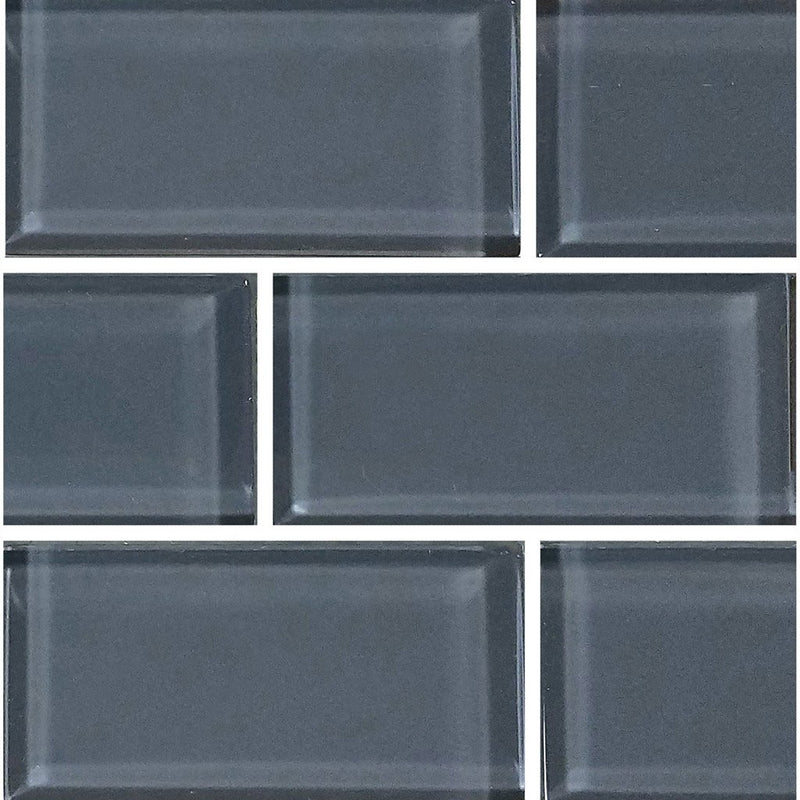 Blue Gray, 2" x 4" - Glass Tile