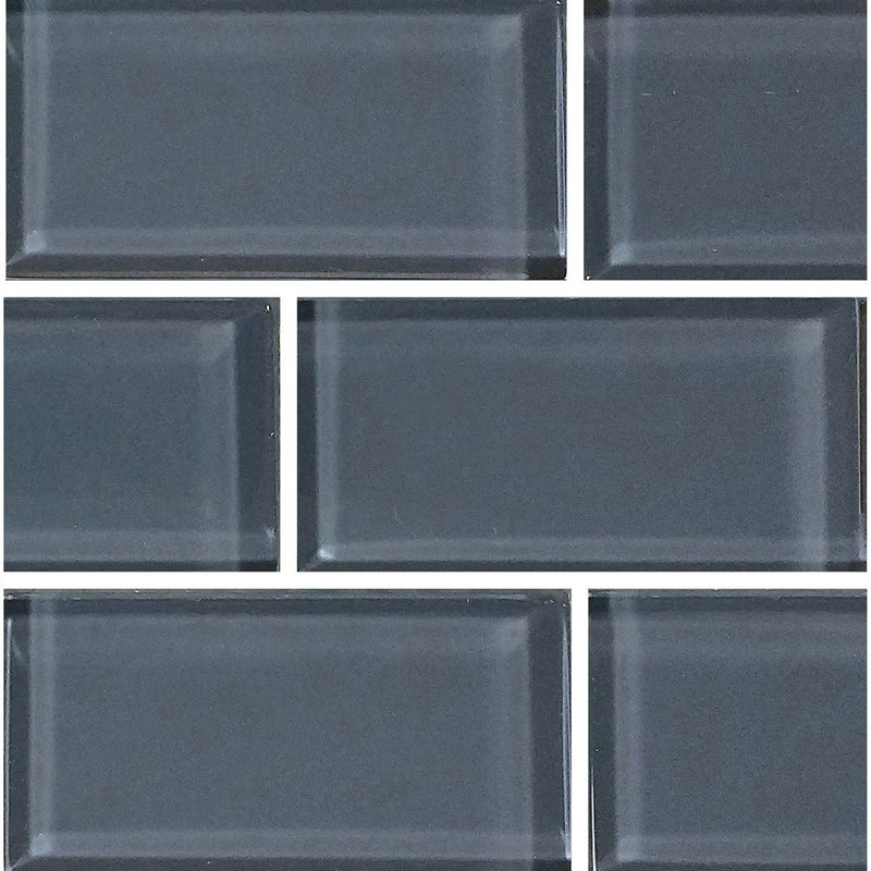 Blue Gray, 2" x 4" - Glass Tile