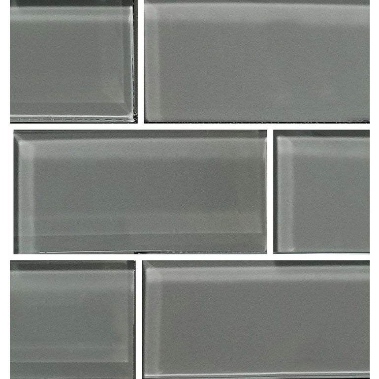 Gray, 2" x 4" - Glass Tile