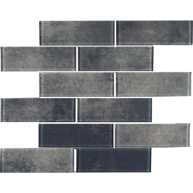 Urban Dark Grey, 2" x 6" Subway Tile | FINSUBWURDKG26 | Glass Tile