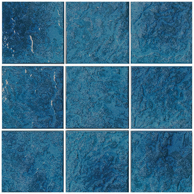 Blue, 6" x 6" Tile | ESTSUMMBLUE6 | Aquatica Porcelain Pool Tile