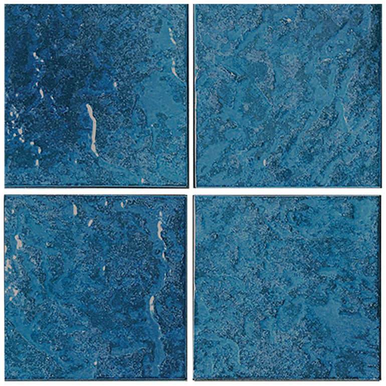 Blue, 6" x 6" Tile | ESTSUMMBLUE6 | Aquatica Porcelain Pool Tile
