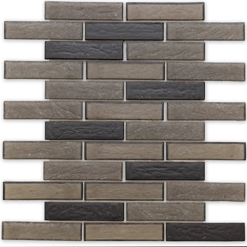 Fossil, 1" x 4" Staggered - Glass Tile