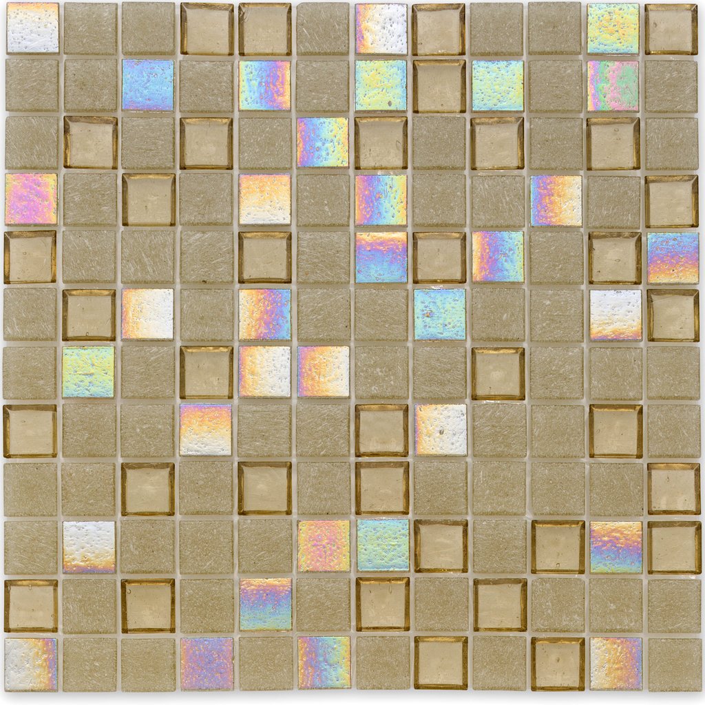Superior Honeycomb 1" X 1" Glass Tile by American Glass Mosaics